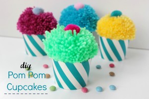 DIY Pom Pom Cupcakes!!!