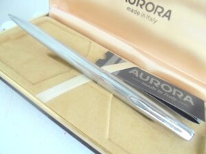 AURORA 98 ball point pen in steel Original in gift box with garantee Graduation gift Birthday Anniversary Confirmation Gift for him or her
