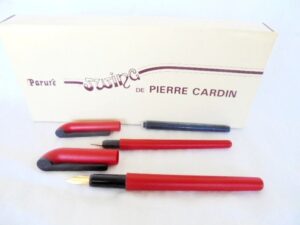 PIERRE CARDIN Parure SWING Red Pens set Fountain pen and Ball point pen Original New In gift box