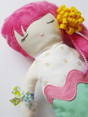 Handmade Plush Mermaid Doll