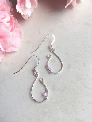 Elegant Pink Earrings