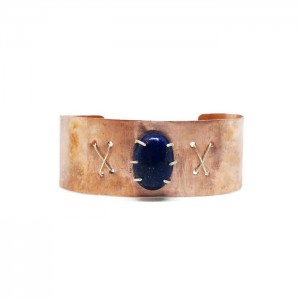 Lapis Lazuli Copper Cuff Bracelet