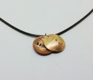 Semicolon Warrior Locket Necklace