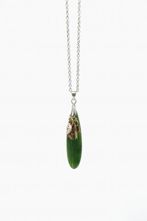 Leafy Jade Necklace