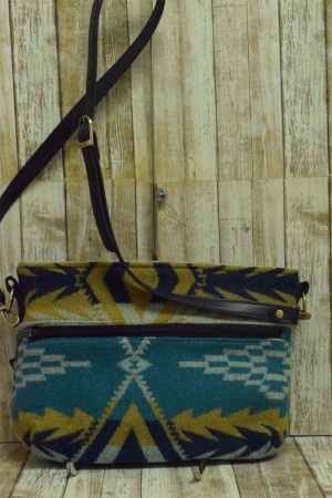Handcrafted Pendleton Wool Cross Body Bag