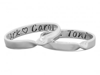 SET-OF-2-STERLING-SILVER-MOBIUS-RINGS-HAND-STAMPED-WITH-YOUR-PERSONALIZED-MESSAGE