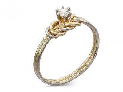 diamond-engagement-ring-gold-climbing-knot-ring-tied-and-dressed-double-figure-8-knot