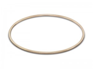Shiny and smooth heavy solid gold bangle