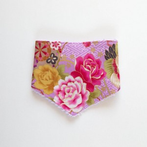 Beautiful floral Japanese bandana bib