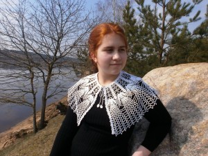 White lace collar, Crochet detachable COLLAR, Peter Pan collar, wedding collar, handmade neck jewelry