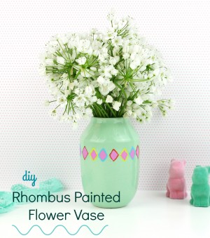 Diy Geometric Painted Flower Vase!
