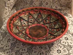 Mid Century Italian Art Pottery Bowl