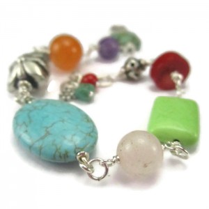 Gemstone Bracelet Summer Colors