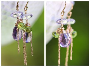 Pink Amethyst Earrings