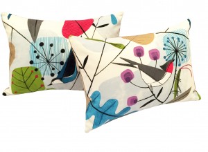 Scandinavian Pillow | Mid Century Pillow | Bird Pillow | Spring Pillow | Retro Pillow | Animal Print | Pilllow Cover and Insert 12×16″