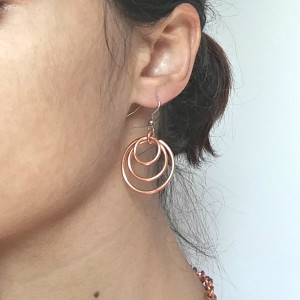 70’s style hoop earrings