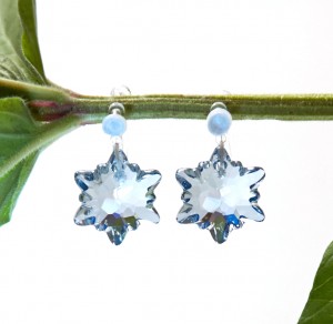 Edelweiss Earrings – Blue Invisible Clip On Earrings