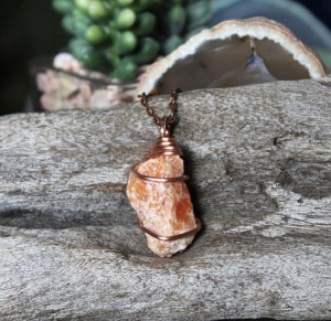 Orange Calcite Necklace