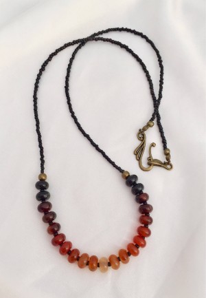 Ombre dream agate necklace