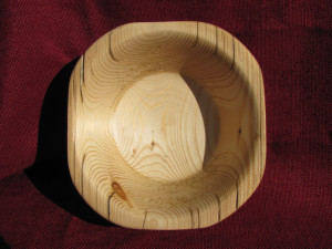 Handmade spruce bowl from old beam, Reclaimed wood bowl, decorative bowl