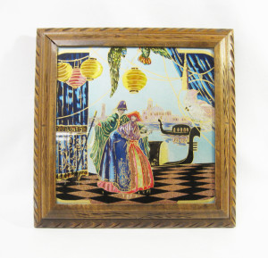 French Art Deco Pot Stand, Carnival of Venice