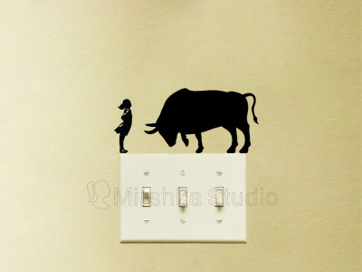 Fearless-Girl-and-Charging-Bull-Wall-Street-Sticker