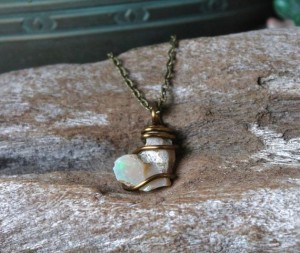 Raw Opal Necklace