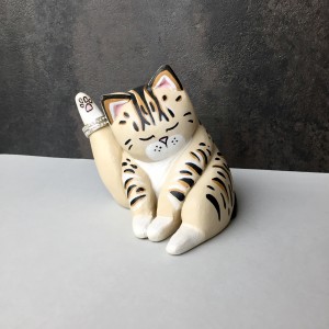 Ring Holder, Cat Lover Gifts For Women Tabby Cat Sculpture Wedding Gift Ring Storage Cute Cubicle Office Decor Quirky Home Art Decor