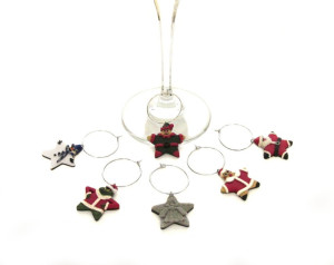 Holiday Star Wine Charms