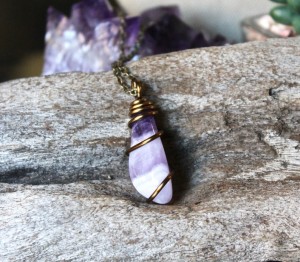 Tumbled Amethyst Necklace