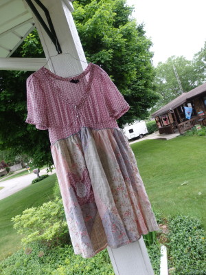Peasant style Tunic, Patchwork, Boho, Hippie, Primitive tunic, French tops, Romantic, Short Sleeve, Floral, Ruffled, Plus Size Tops