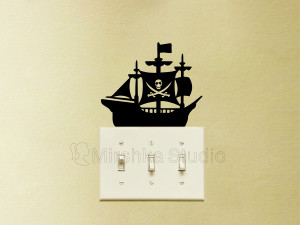 pirate ship sticker