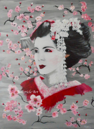 Original Geisha painting