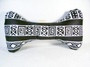 Black and White African Neck Bone Pillow