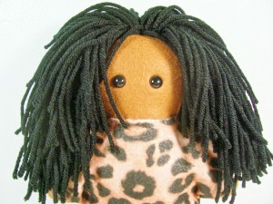 Brown Felt Doll (Lisette)