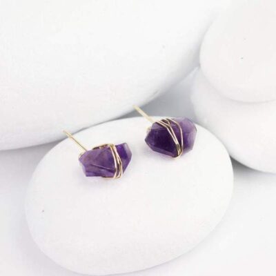 Amethyst-Crystal-Earrings