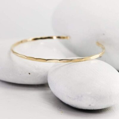 Hammered-14K-Gold-Cuff