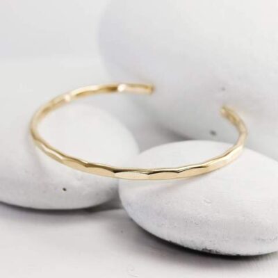 Medium-Hammered-Gold-Cuff