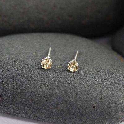 Yellow-Sapphire-Mini-Studs