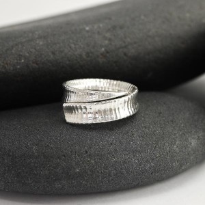 Wrapped Cactus Spine Ring in Sterling Silver
