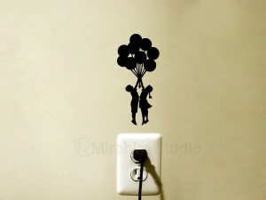 banksy balloons stickers