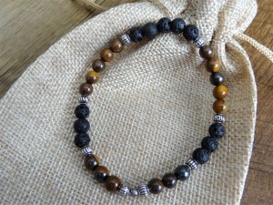 Essential Oil Diffuser Bracelet with Tigers Eye