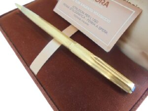 AURORA 98 ball pen VERMEIL pen in SILVER sterling 925 and gold plated In gift box with garantee Original Collector pen Birthday gift