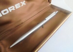 NOREX Ball pen in steel Original in it’s gift box Collector desk pen Graduation gift Anniversary Birthday Father’s day Christmas Gift