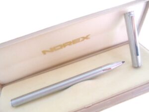 NOREX FINELINER pen in brushed steel Original in gift box Graduation gift for him or her Birthday Anniversary Father’s day Christmas