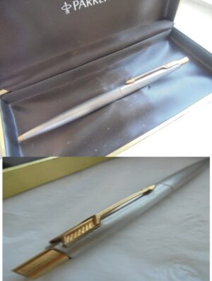PARKER CLASSIC LADY ball point pen in brushed steel In gift box