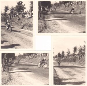 4 original PHOTOGRAPHS of the motobike race in Camerino Italy Original photos pictures 1967 with Sottili Mangione Buscherini