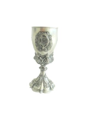 Antique Chalice TROPHY CUP in Silver 800 M DS Nachlass Silversmith Original from 1867 Schwuz Germany Switzerland Masonic Masonry cup