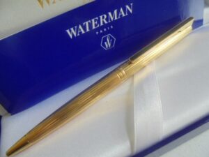 WATERMAN DIRECTEUR GENERAL ball pen plaque gold In gift box with garantee