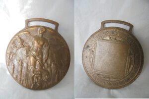 BRONZE MEDAL March on Rome 1922 Original Italy Castelli